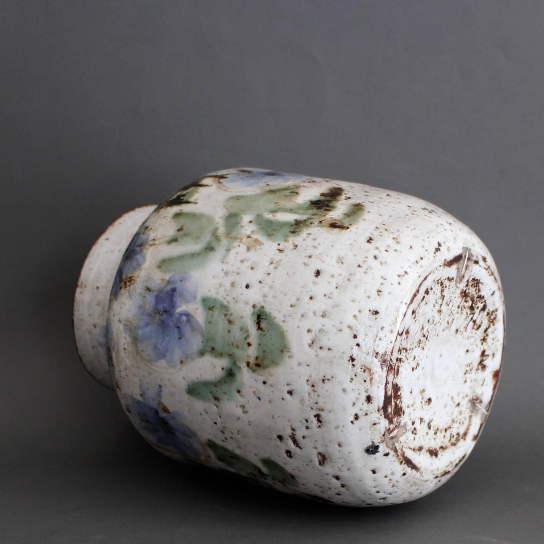 Glazed Ceramic Vase by Albert Thiry, circa 1960s
