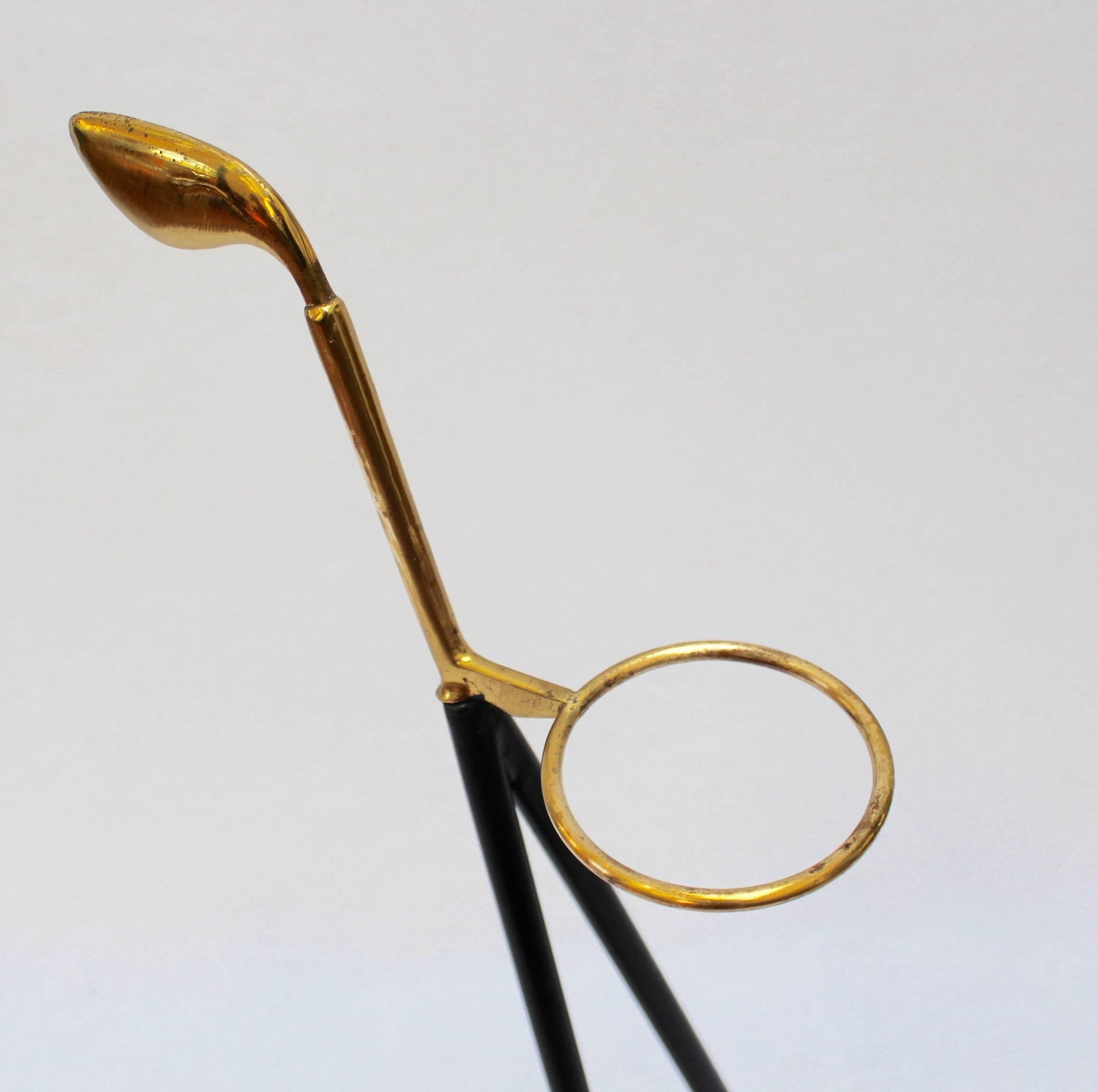 Mid-century Brass Golf Club-Shaped Walking Stick Stand, circa 1950s For Sale 2
