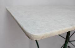 Table de bistrot française avec plateau en marbre, (vers 1890)