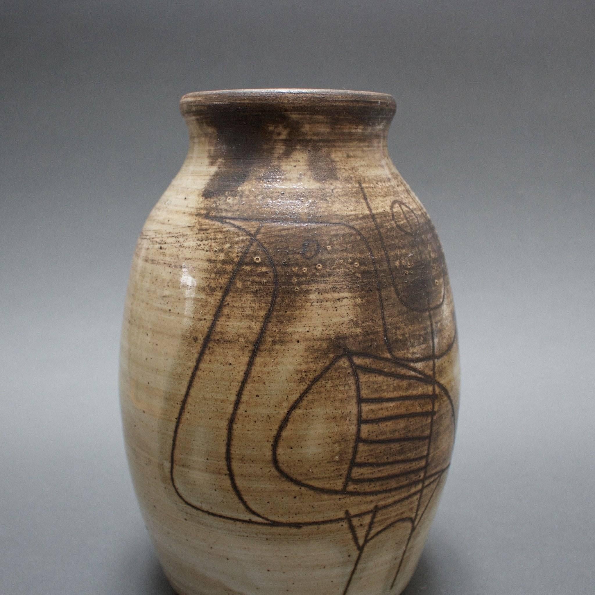 French Jacques Pouchain Midcentury Ceramic Vase, circa 1960s