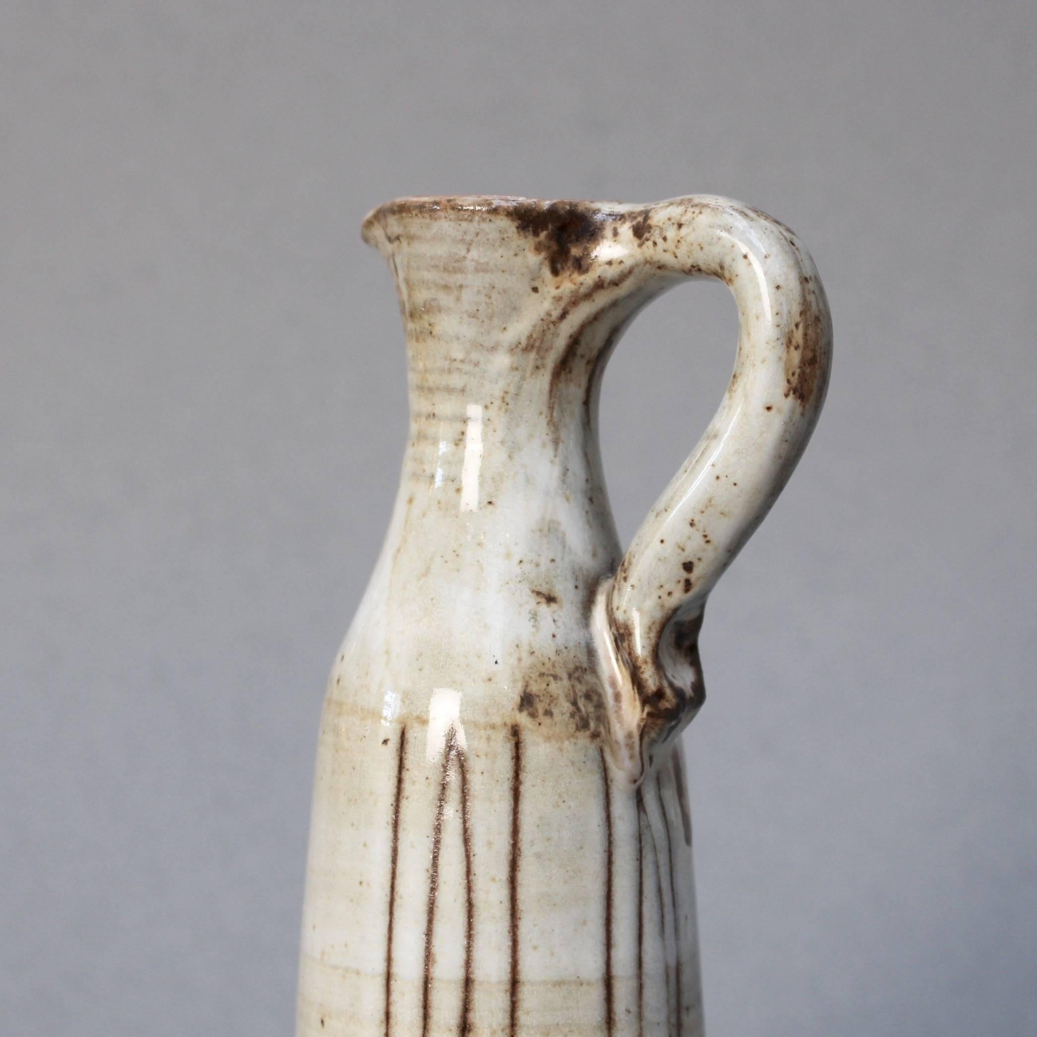 Mid-20th Century Small Ceramic Jug with Handle by Jacques Pouchain, circa 1960s