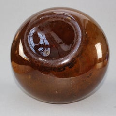 19th Century Handblown Amber Glass Demijohn, circa 1820-1850