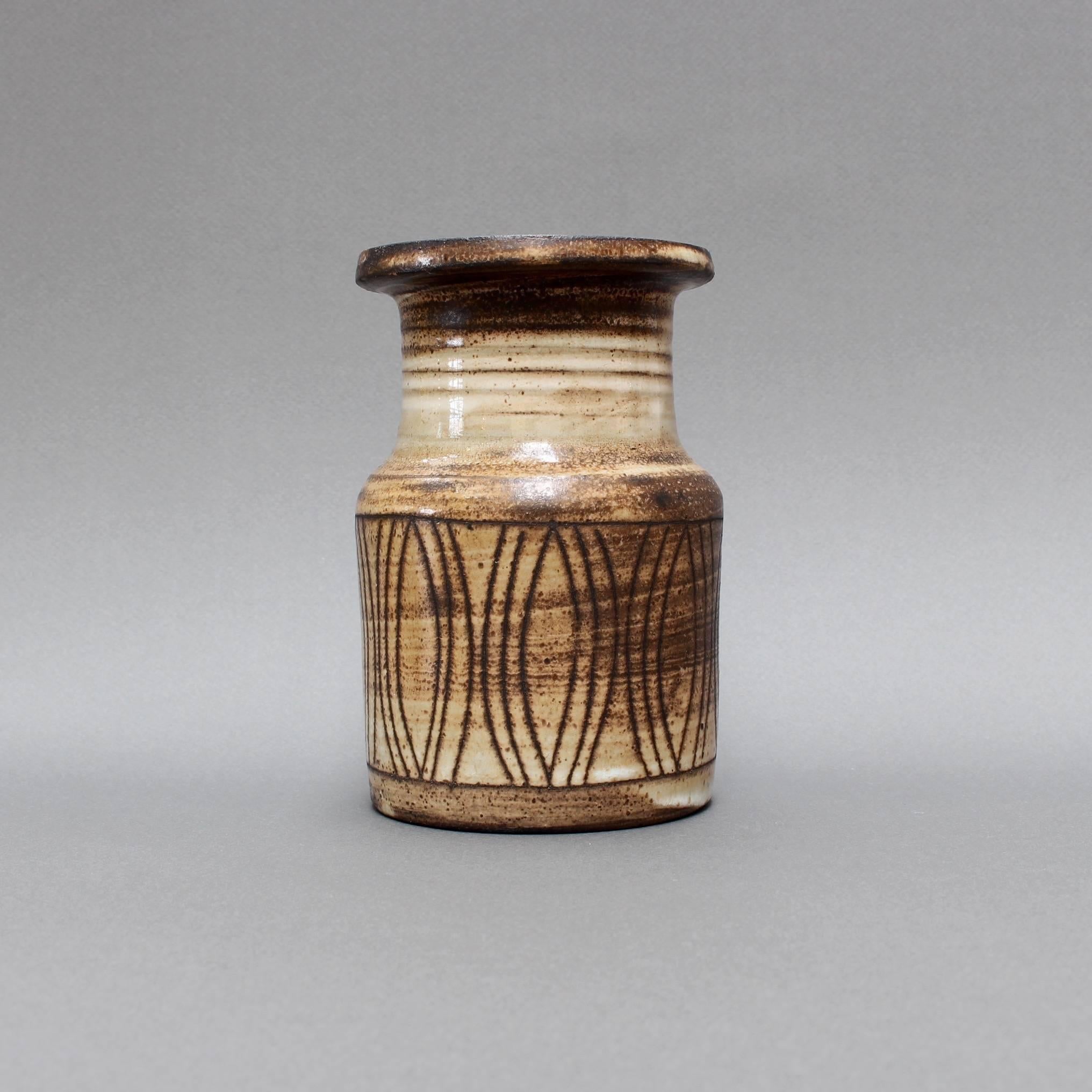 Mid-Century Modern Ceramic Vase by Jacques Pouchain, Atelier Dieulefit, circa 1960s