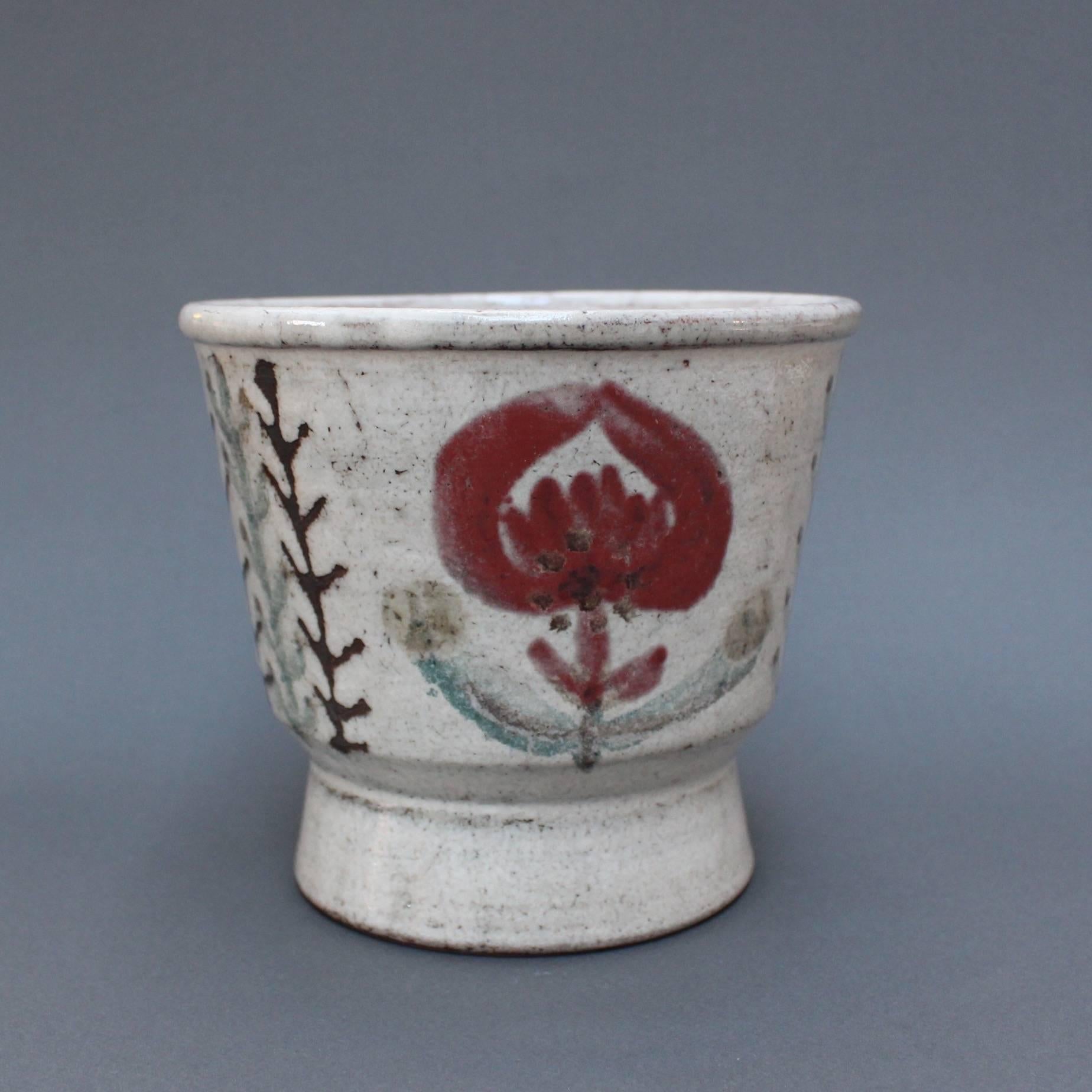 Mid-Century Modern Ceramic Plant Pot by Gustave Reynaud, circa 1960s