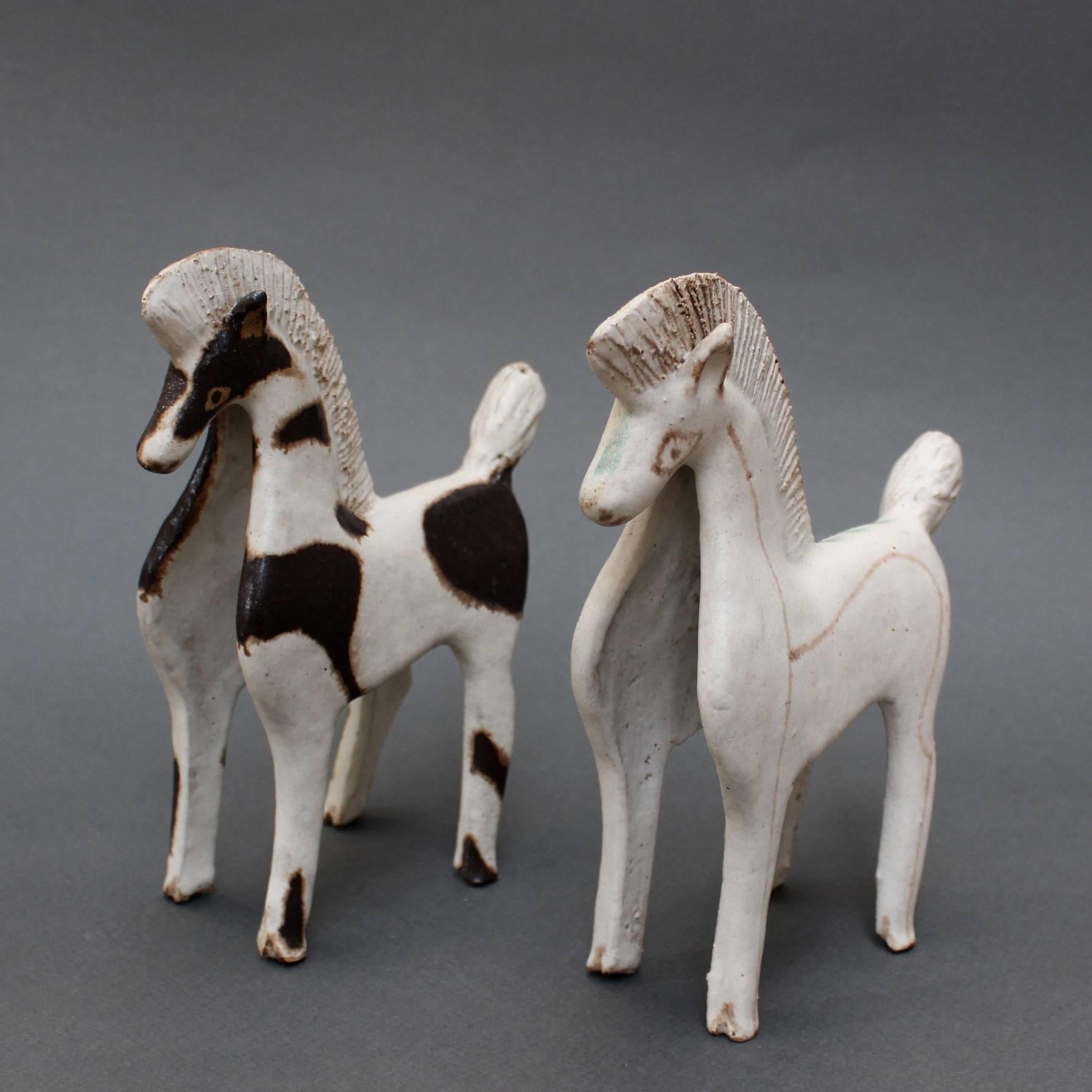 Ceramic Two-Toned Horse by Bruno Gambone, circa 1970s 3