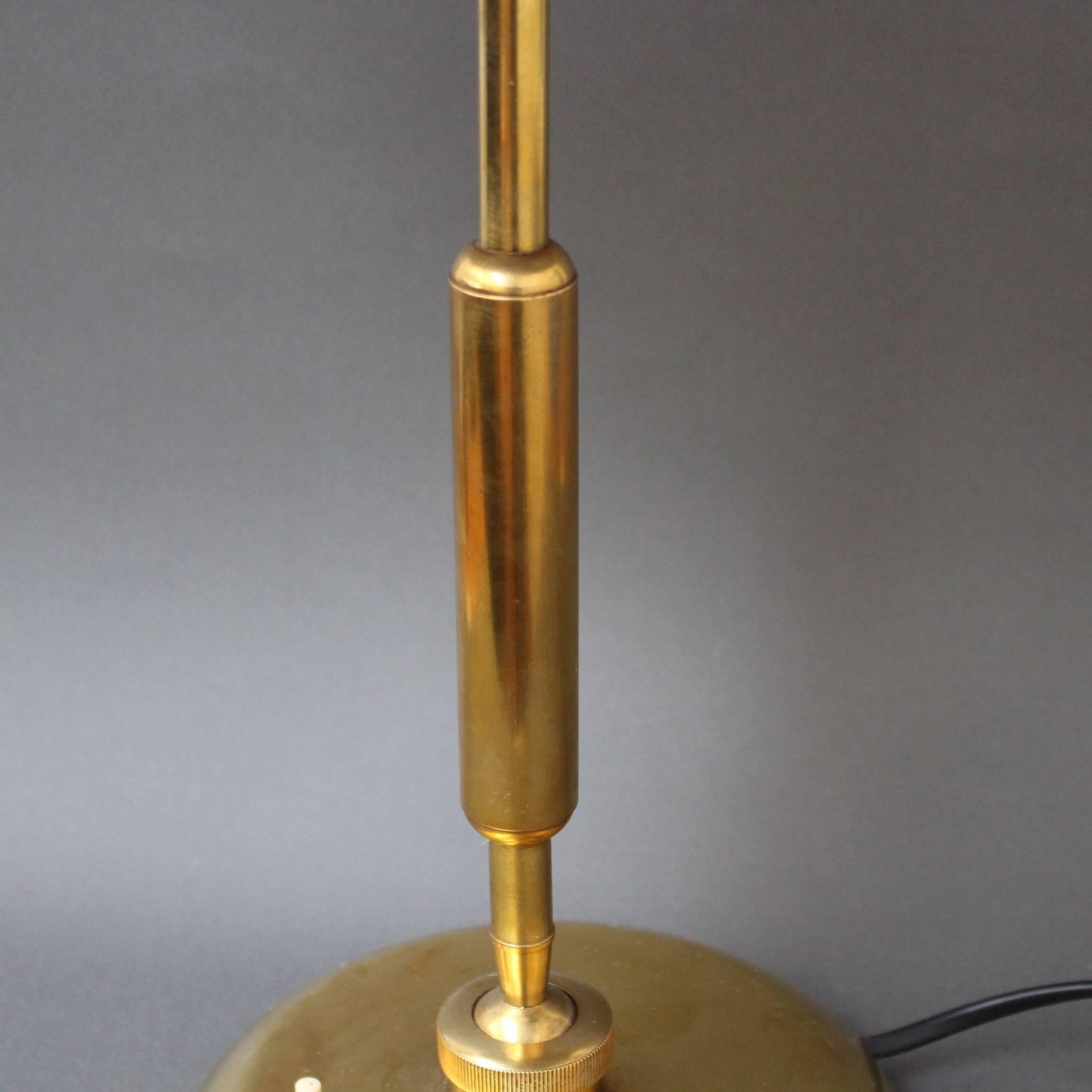 Mid-20th Century Italian Brass Desk Lamp by Lariolux, circa 1940s