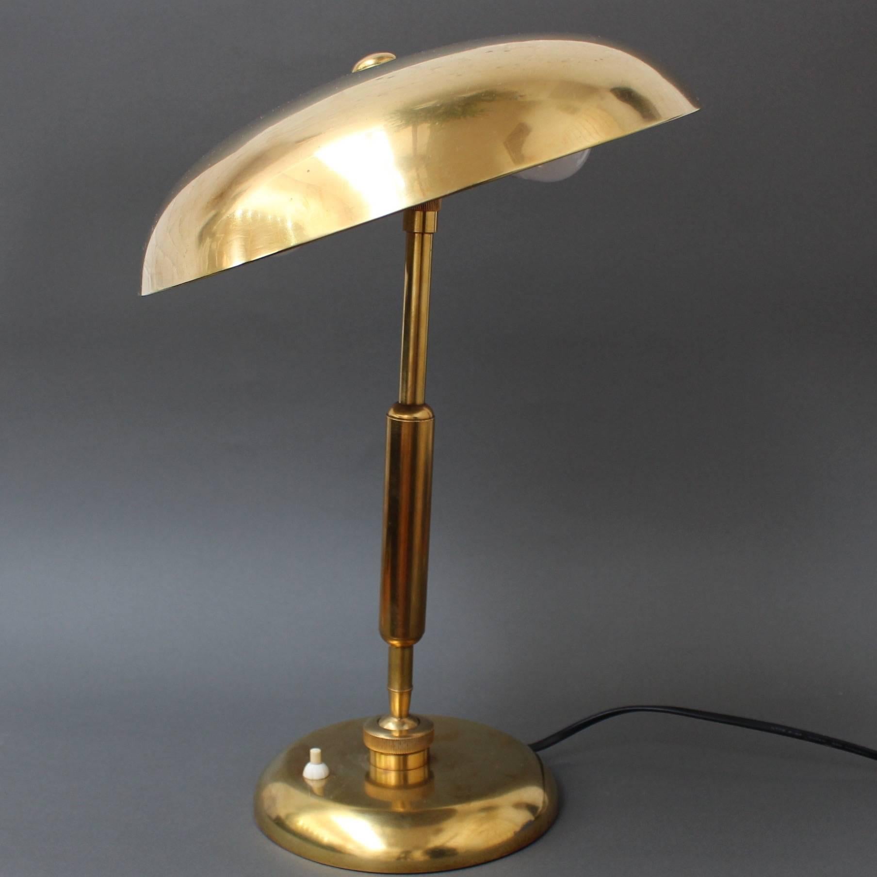 Italian Brass Desk Lamp by Lariolux, circa 1940s 3