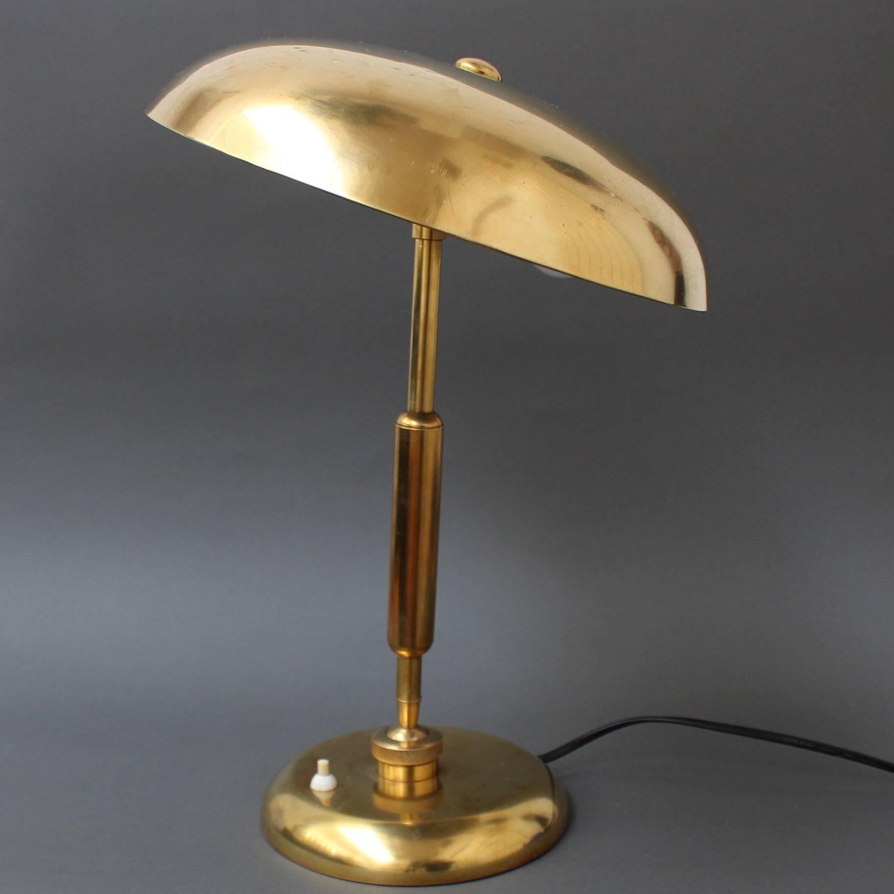 Italian Brass Desk Lamp by Lariolux, circa 1940s 2