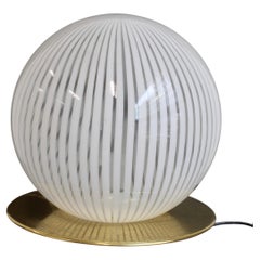 Vintage Italian Murano Glass Globe Table Lamp by ITRE (circa 1970s) - Large