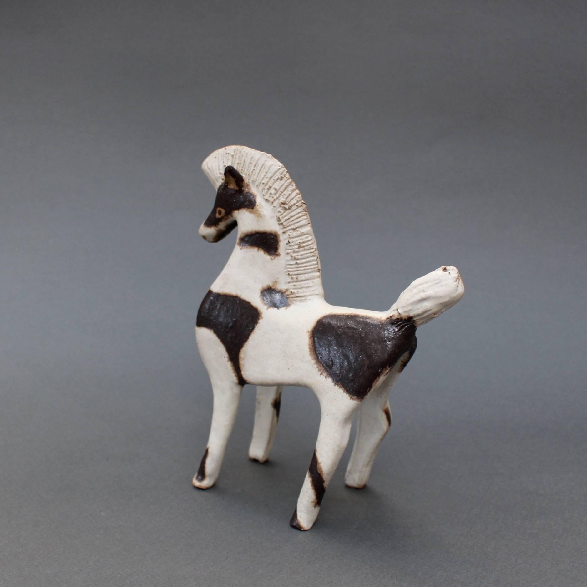 Ceramic Two-Toned Horse by Bruno Gambone, circa 1970s In Good Condition In London, GB