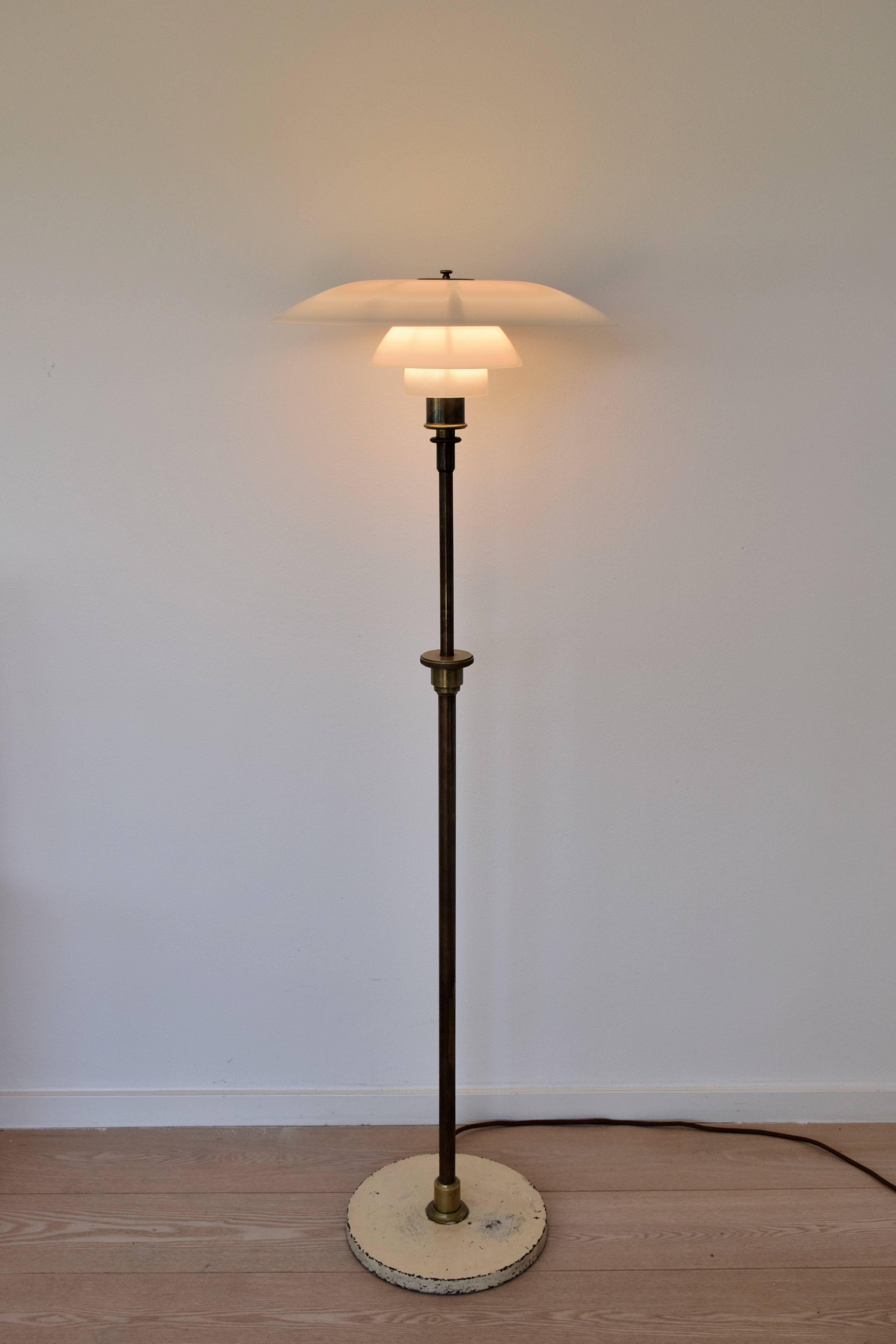 Poul Henningsen PH 5/3 brass Floor Lamp Very Rare  For Sale 2