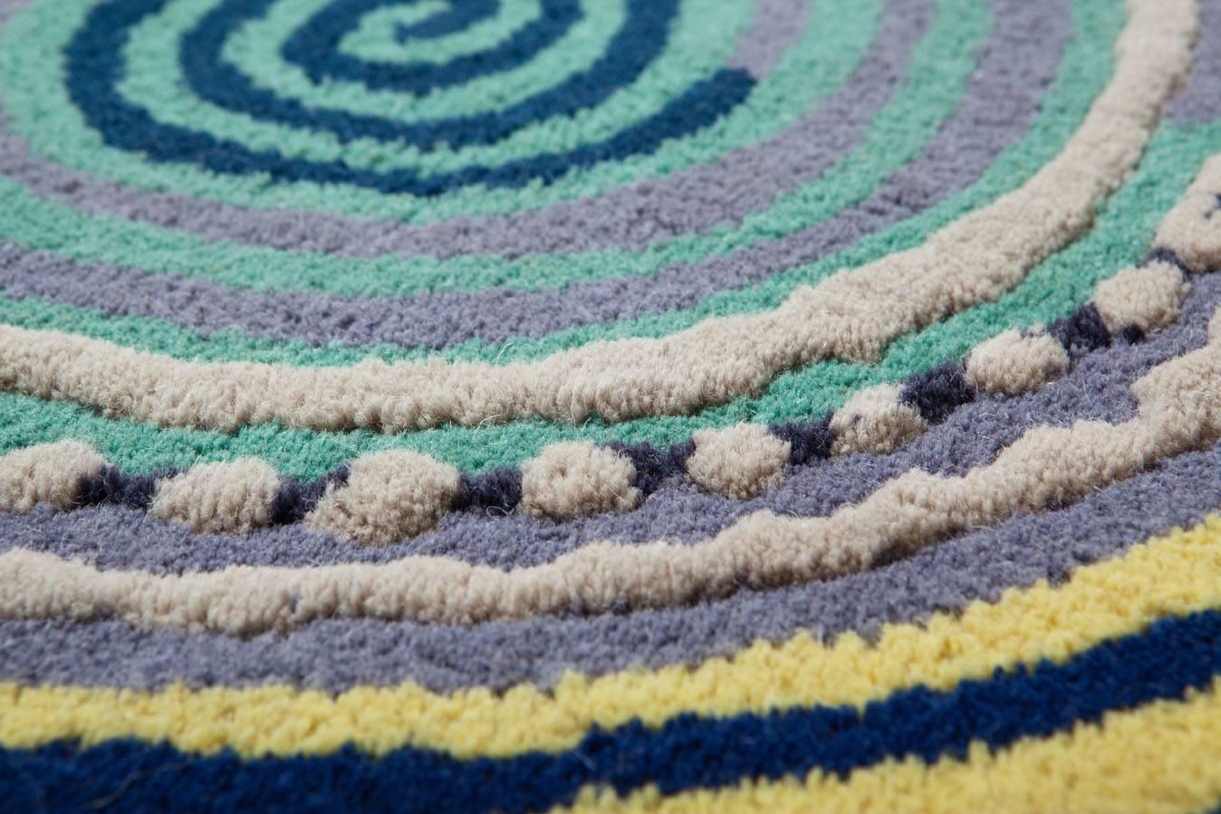 The "Sushi" pattern has become a kind of signature for Fernando and Humberto Campana. For the first time they designed it for a rug which is bright and brilliant and suitable for private and public spaces.