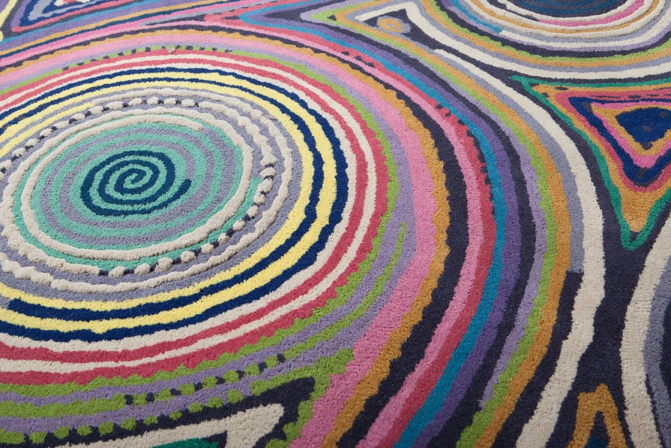 Indian Sushi, Handtufted Rug Designed for Nodus by Fernando & Hubmerto Campana For Sale