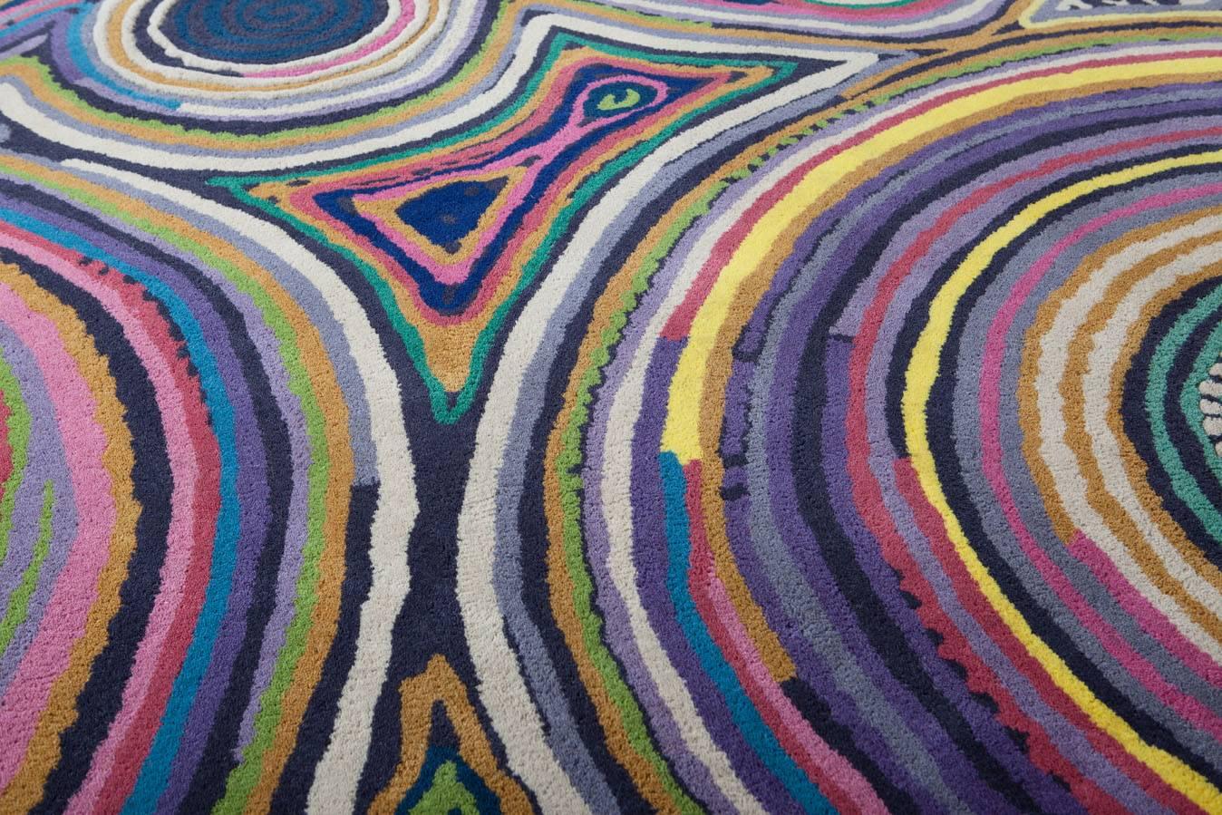 Hand-Woven Sushi, Handtufted Rug Designed for Nodus by Fernando & Hubmerto Campana For Sale