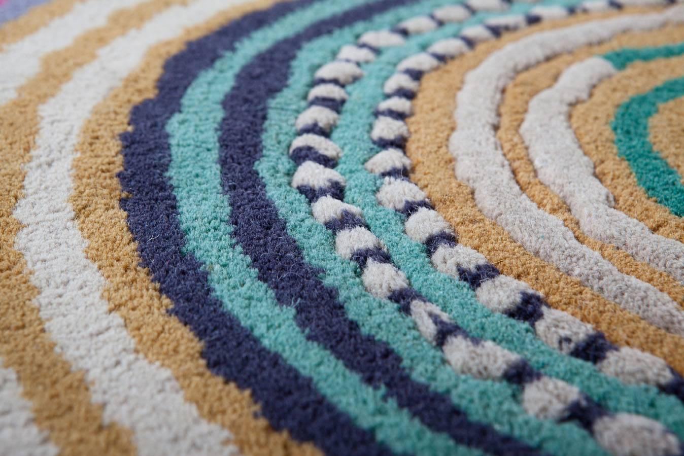 Wool Sushi, Handtufted Rug Designed for Nodus by Fernando & Hubmerto Campana For Sale