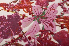 Savage Flowers 'Red Harmony, ' Hand-Knotted Rug Designed Kiki Van Eijk for Nodus