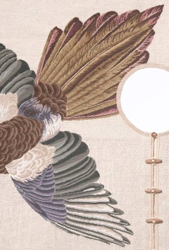 Migration, Gazza, Handmade Needlepoint Rug Designed for Nodus by Formafantasma