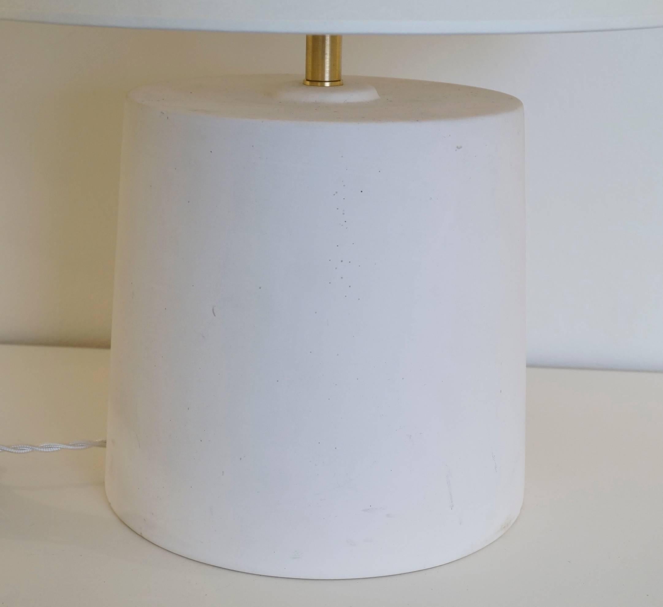Unglazed Ceramic Table Lamp, circa 1960