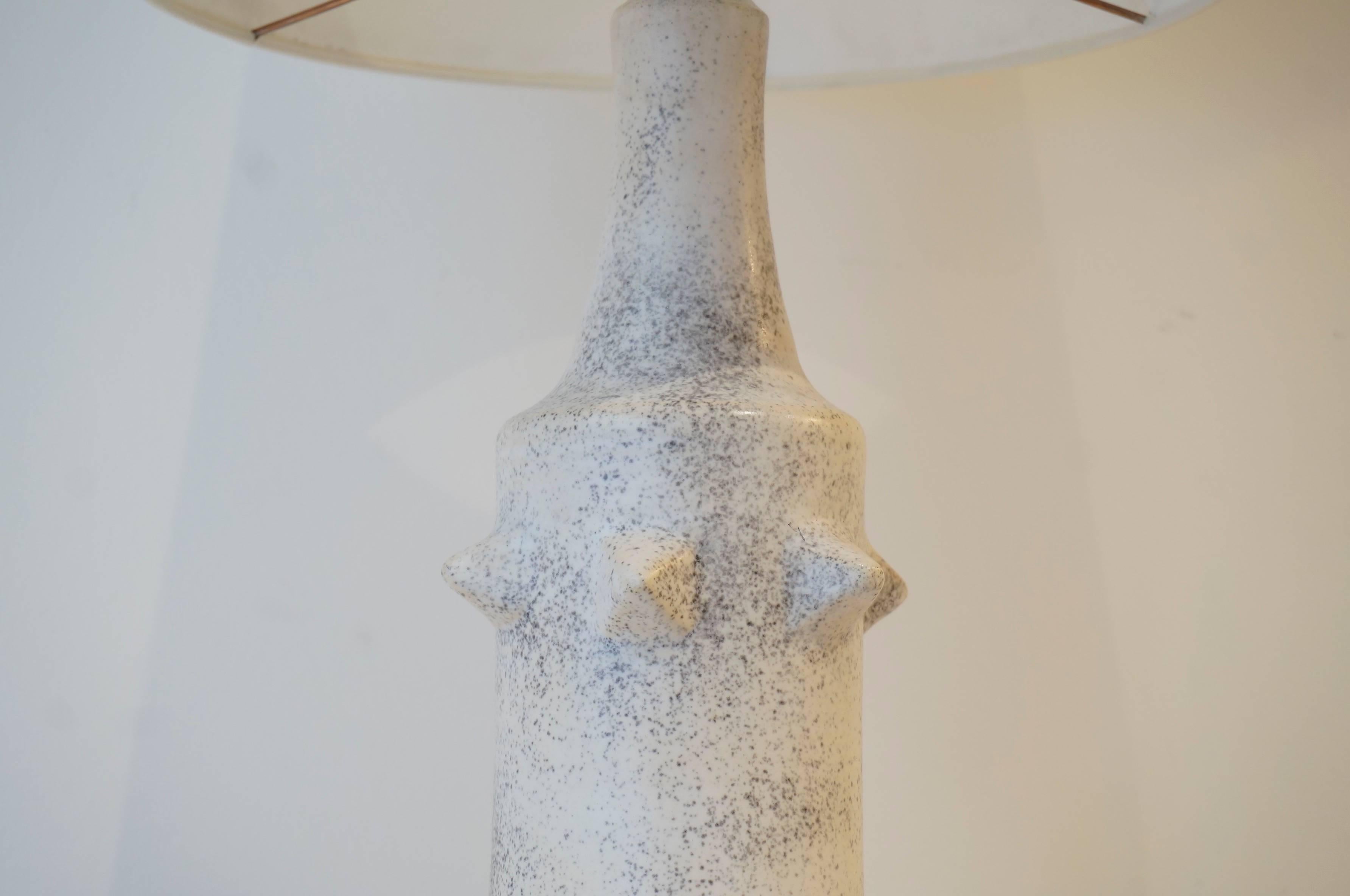 Enameled Mado Jolain Ceramic Table Lamp For Sale
