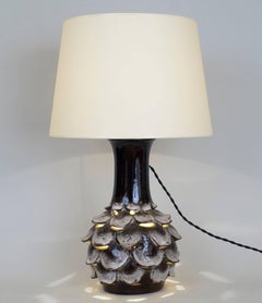 1970 Ceramic Artichoke Table Lamp