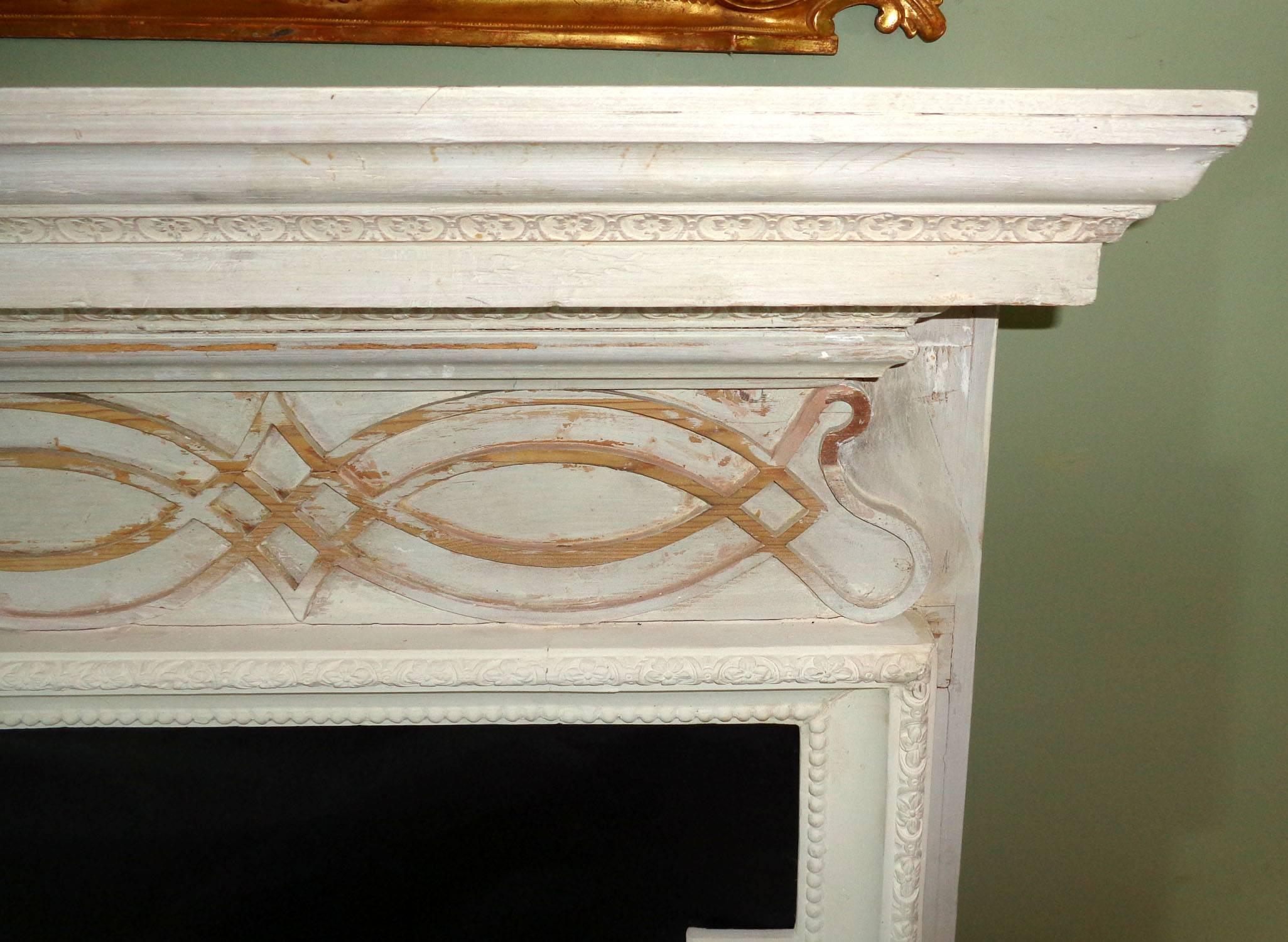 18th Century Georgian Style Fireplace Mantel In Good Condition For Sale In Dallas, TX