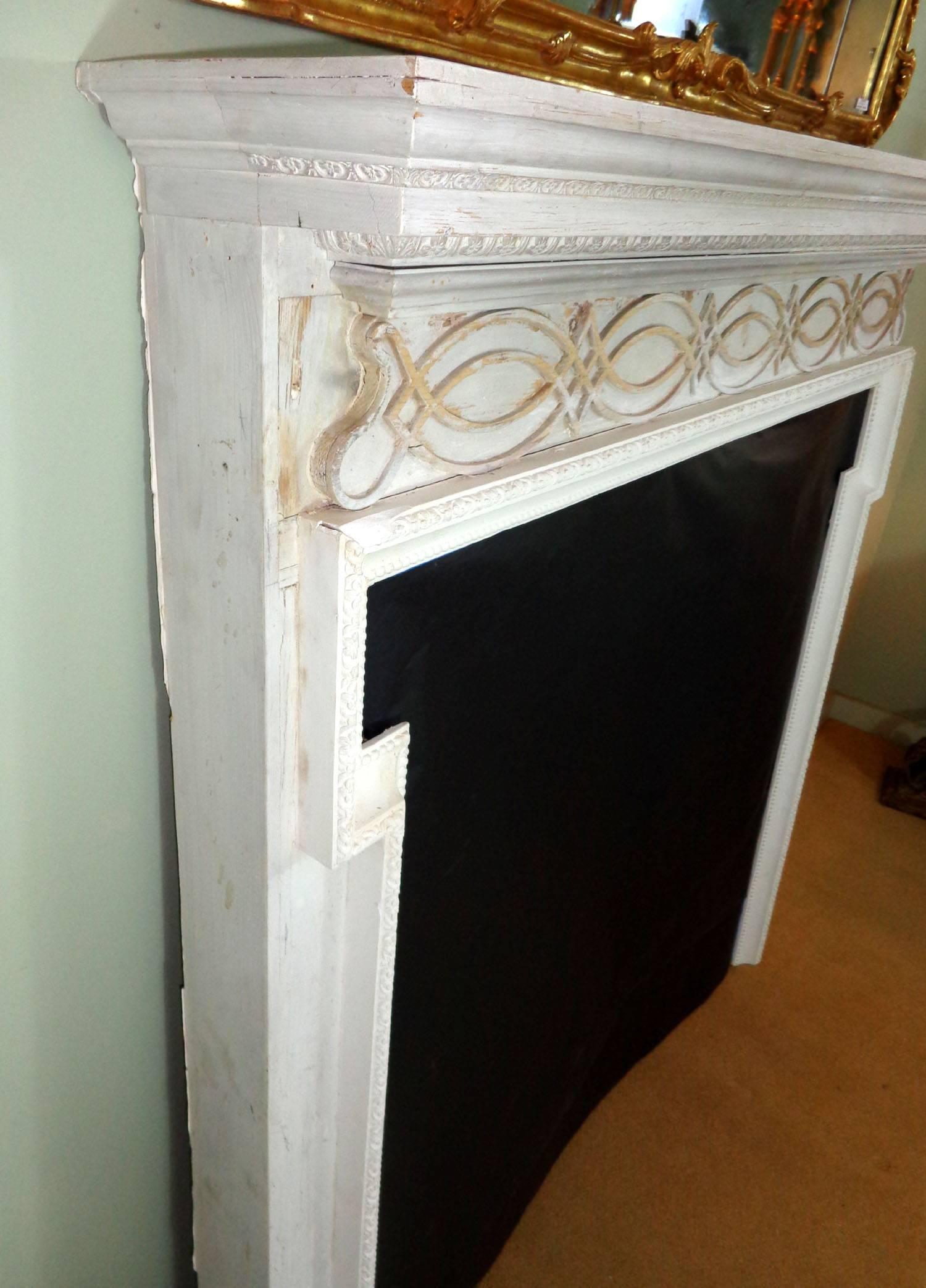 18th Century and Earlier 18th Century Georgian Style Fireplace Mantel For Sale