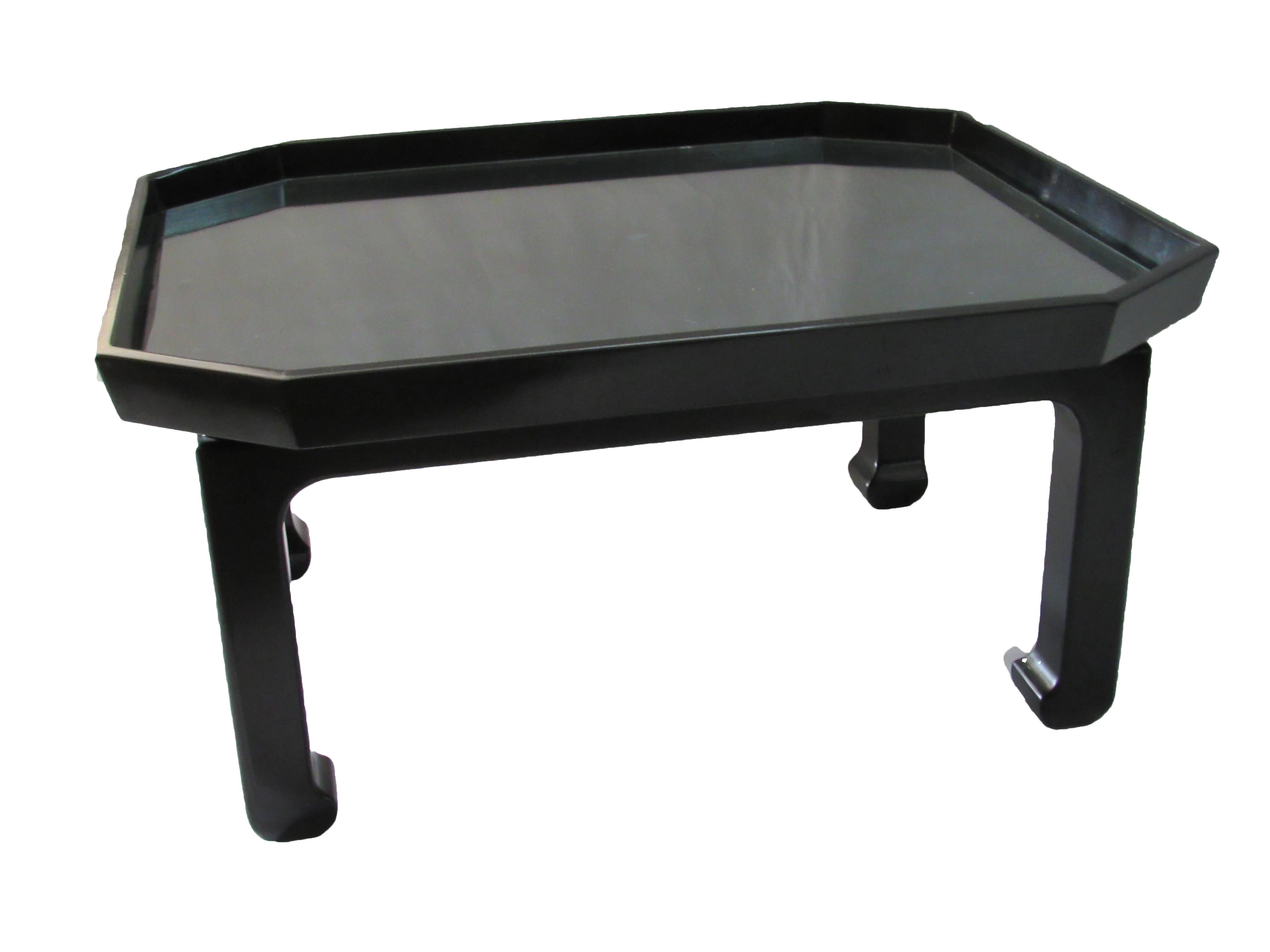 Unknown Peter Marino Black Lacquer Coffee Table