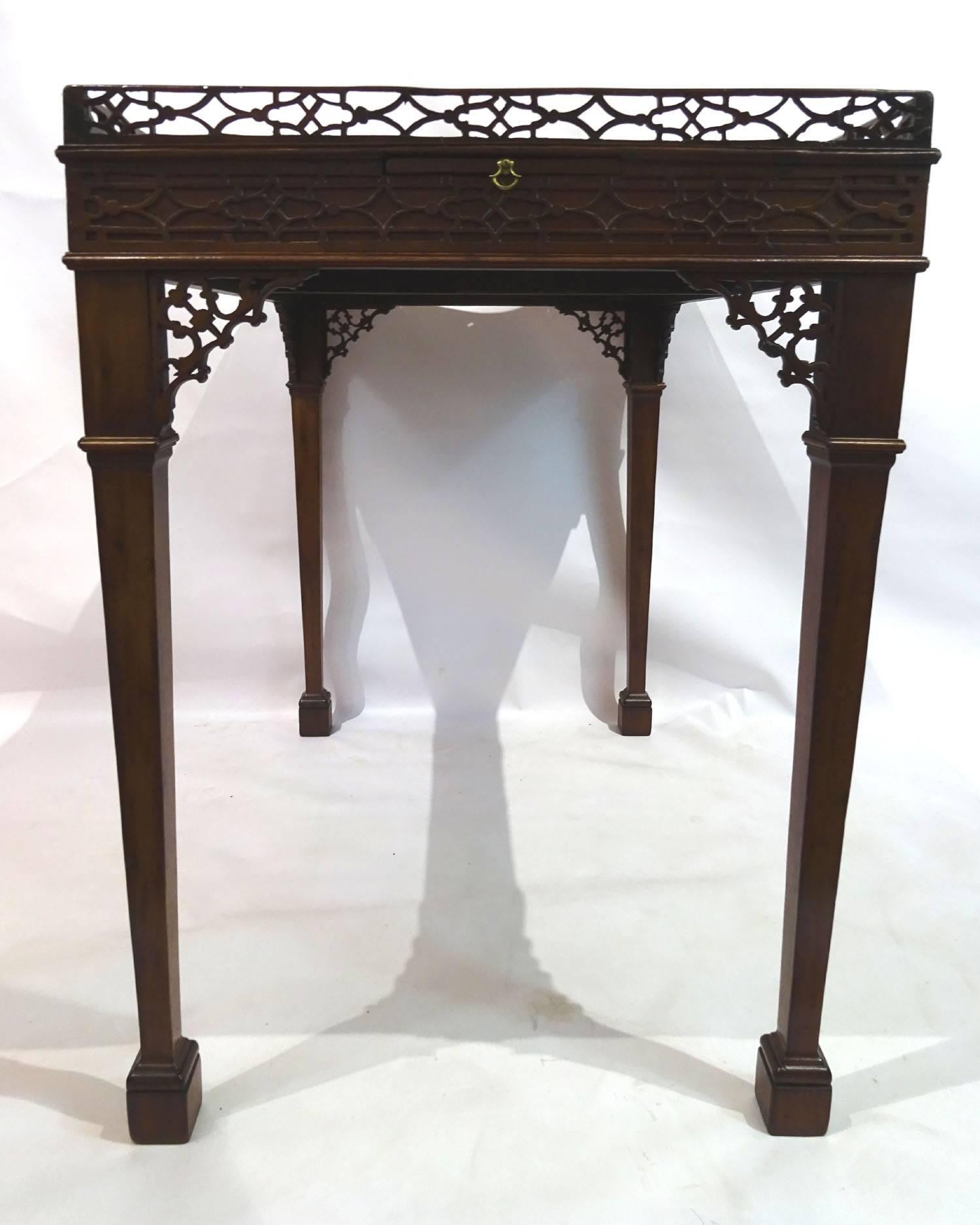 Early 19th Century Victorian Mahogany Rectangular Tea Table 3