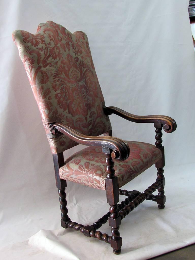 French 19th Century Louis XIII Style Armchair