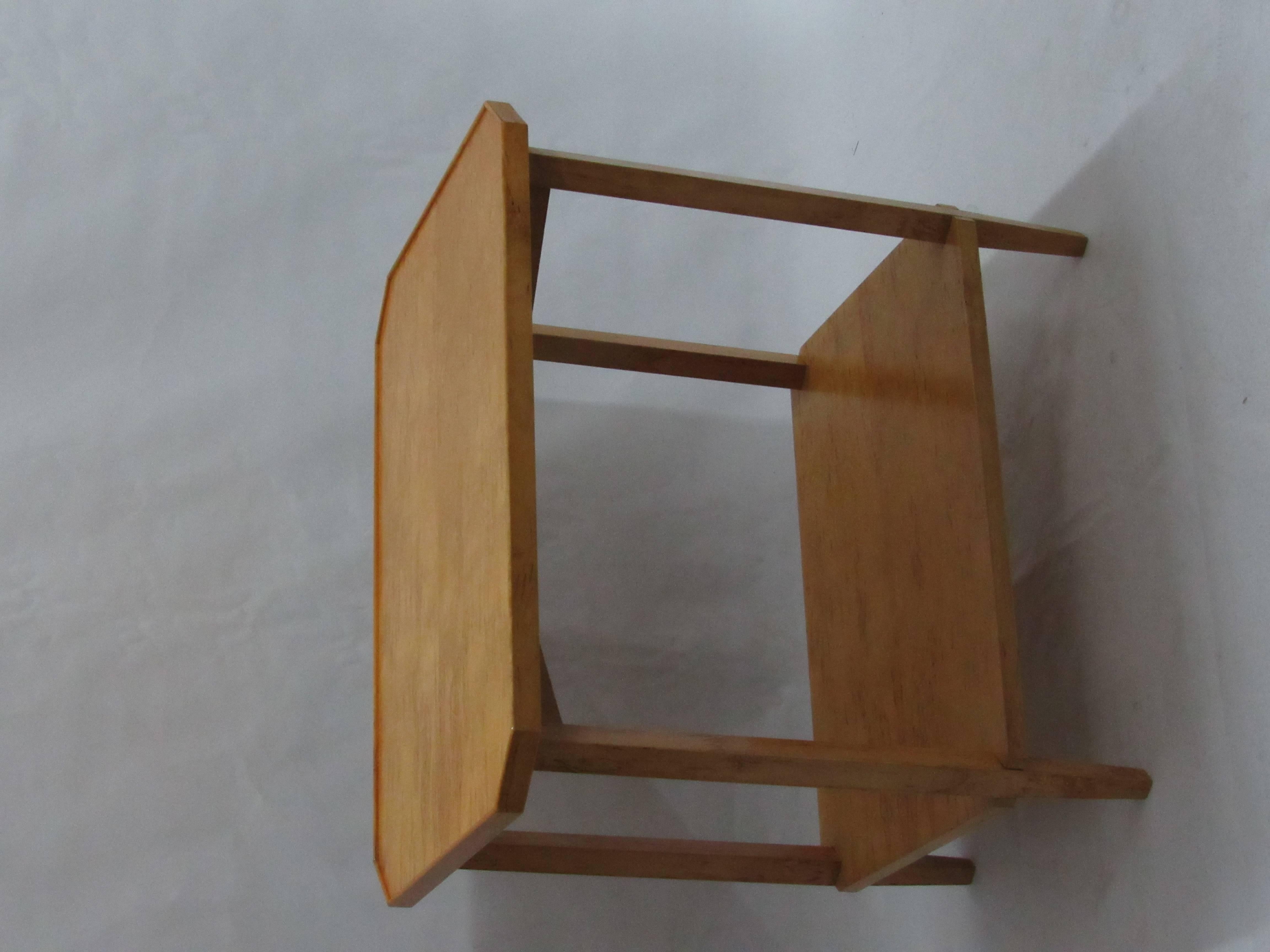 Wood Side Table Designed by Peter Marino For Sale