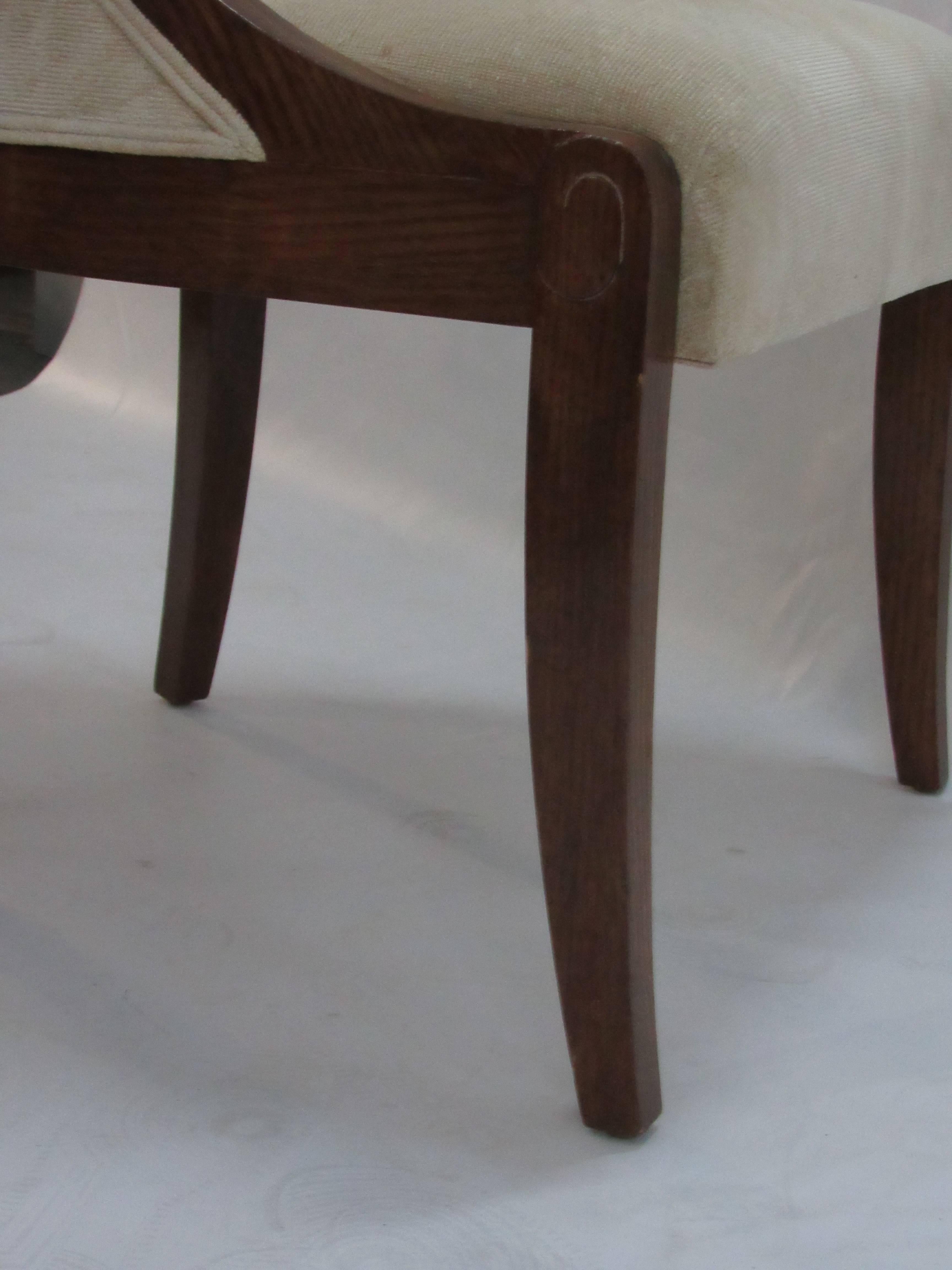 Directoire Contemporary Ram's Chair Created by J. Robert Scott Designed by Peter Marino For Sale