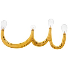 Four Bulb Wall Light in Ceramic with 24-Karat Gold - 1stdibs New York