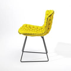 Bertoia Yellow Loom Chair by Clément Brazille, Made in France