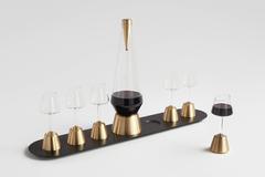 Bishop of Norwich Wine Glasses and Decanter by Kacper Hamilton, Made in England