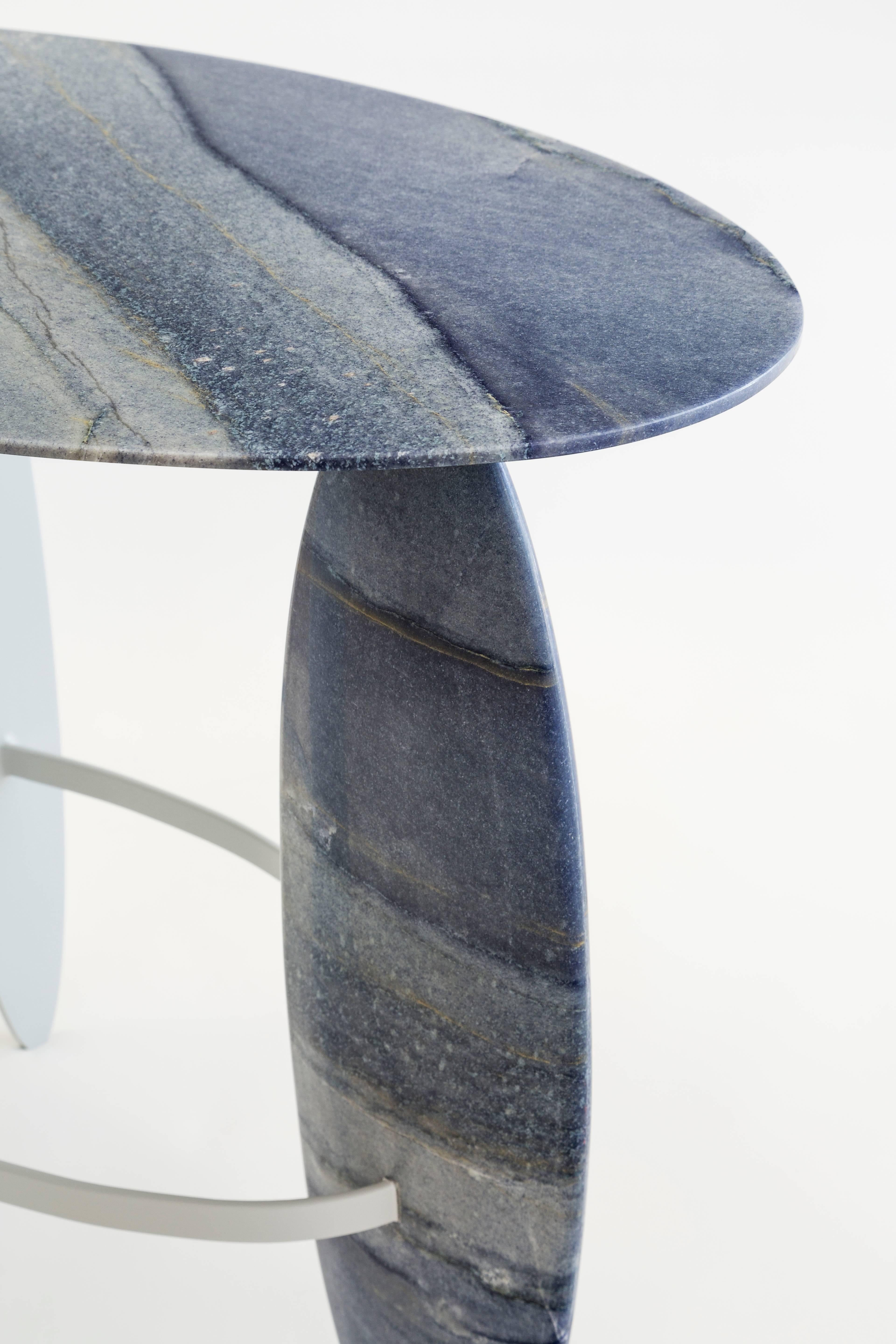 Other Pablina Azul Macaubas Side Table by Leonardo Di Caprio For Sale