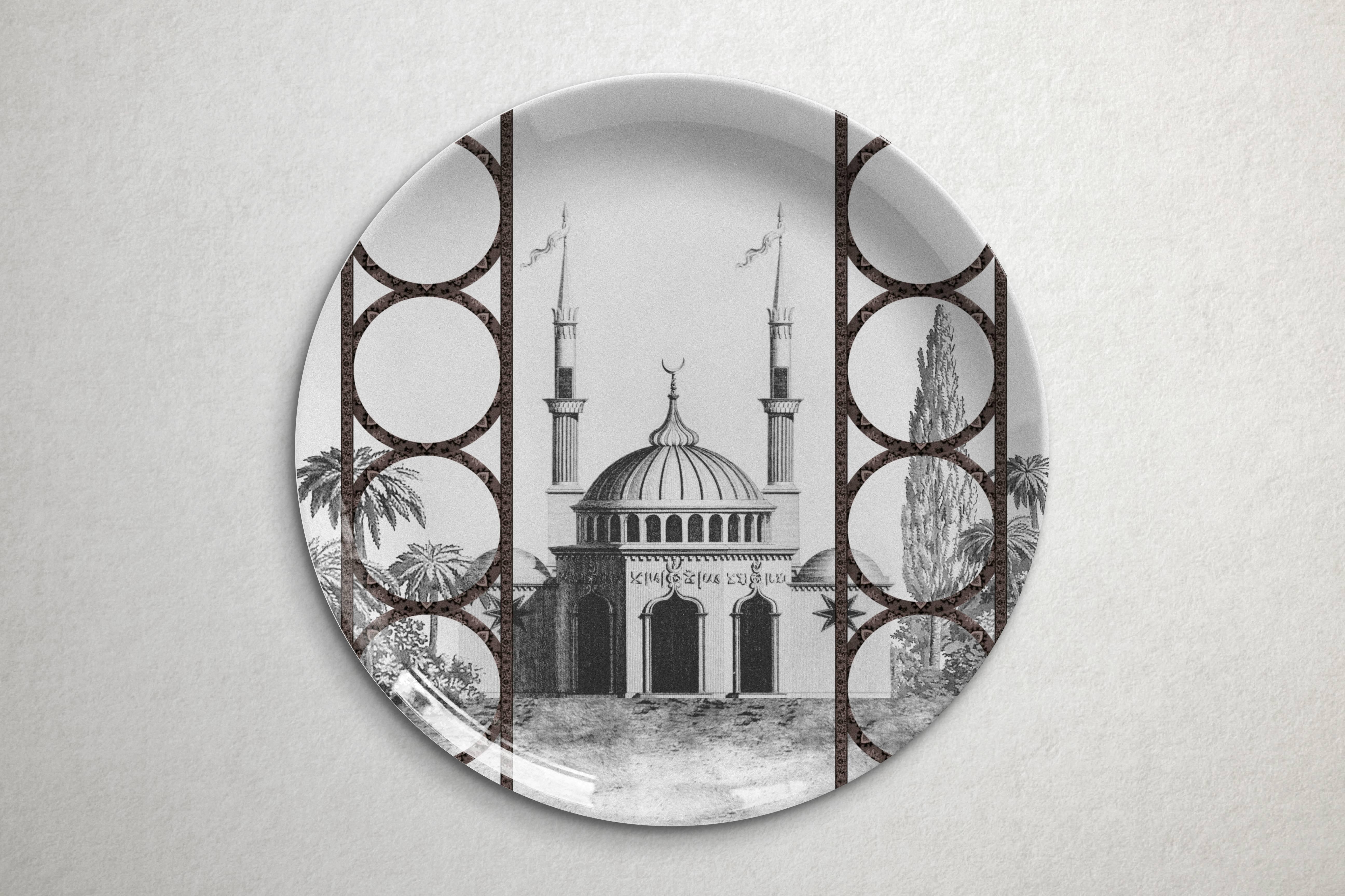 Beautiful Toptaki black porcelain dinner plate by Vito Nesta for Les Ottomans will make an elegant statement with sophisticated Art de la table for every occasion

Handmade in Italy

Upon request available in a set of three or six plates.