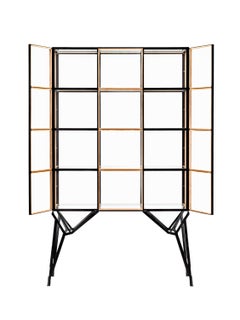 Blk Oak Showcase Cabinet by Paul Heijnen, Handmade in Netherlands