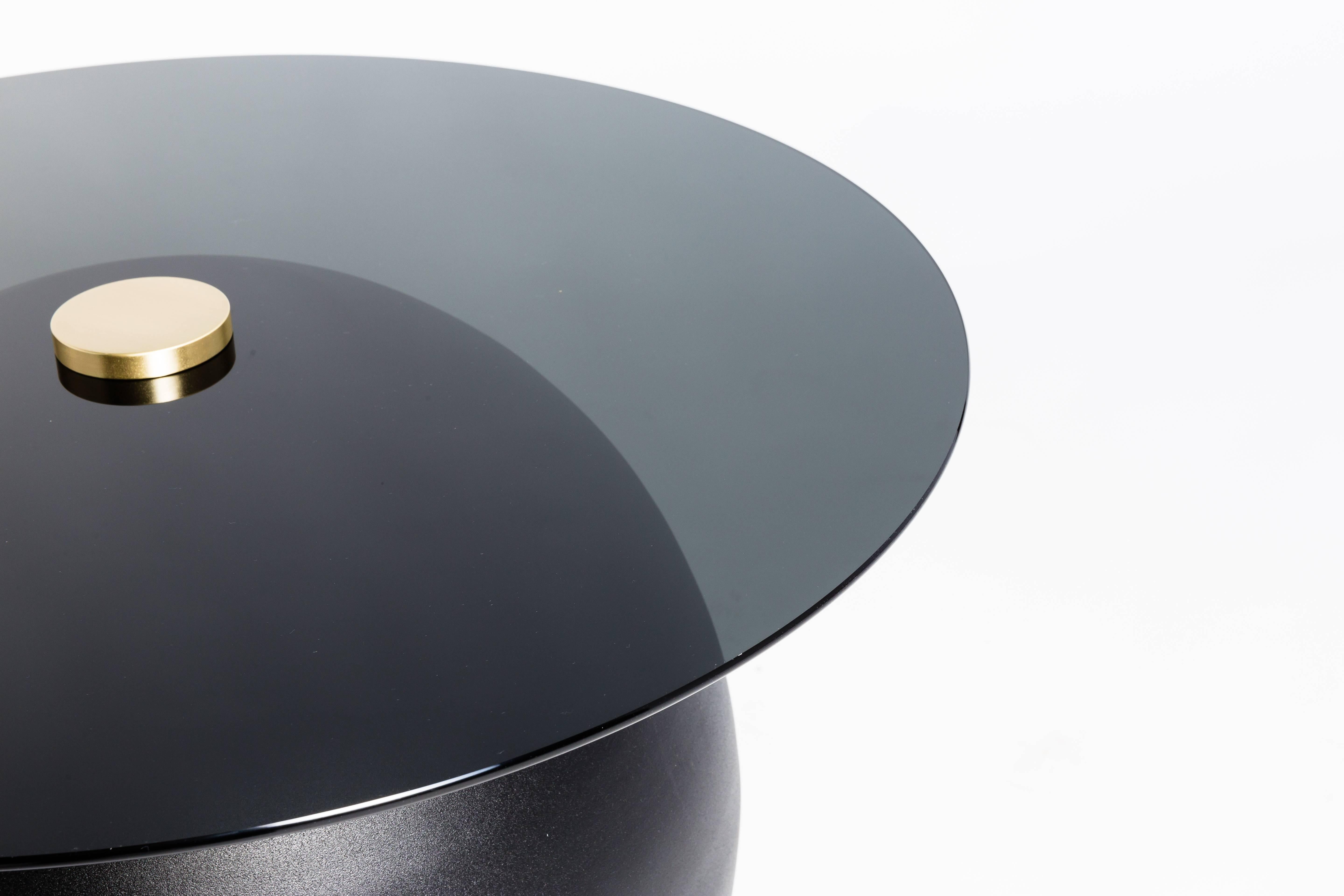 Contemporary Pluto Black Coffee Table by Ben Barber Studio For Sale