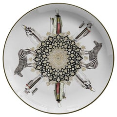 Sacerdoti Porcelain Dinner Plate by Vito Nesta for Les Ottomans, Made in Italy