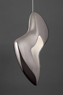 Contemporary Lani Nila Platinum Ceramic Light by Niccolò Poggi, Made in Italy
