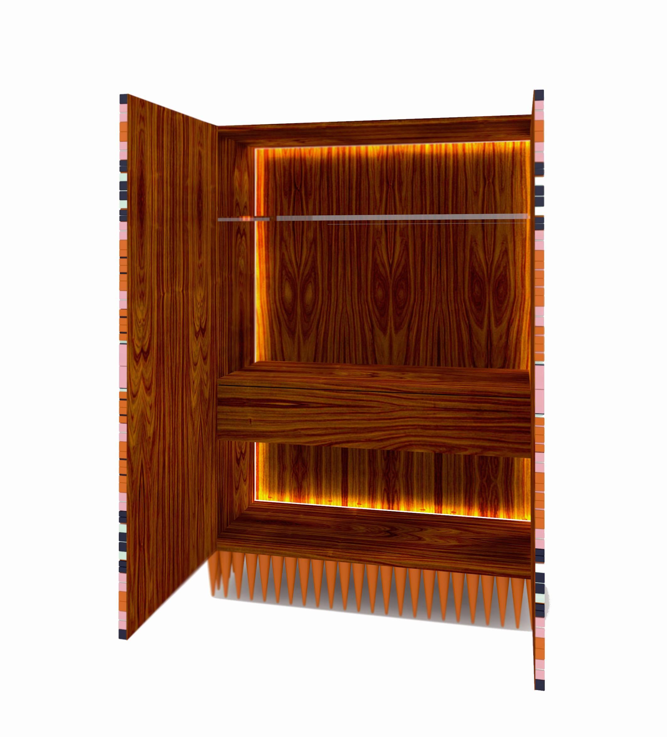 You can now add a plus of style to your home, with a unique piece of furniture, called Ziggy Bar Cabinet and created by Brazilian designer Leo Di Caprio. Made of wood in its interior and with MDF structure, Ziggy is finished in matte and glossy