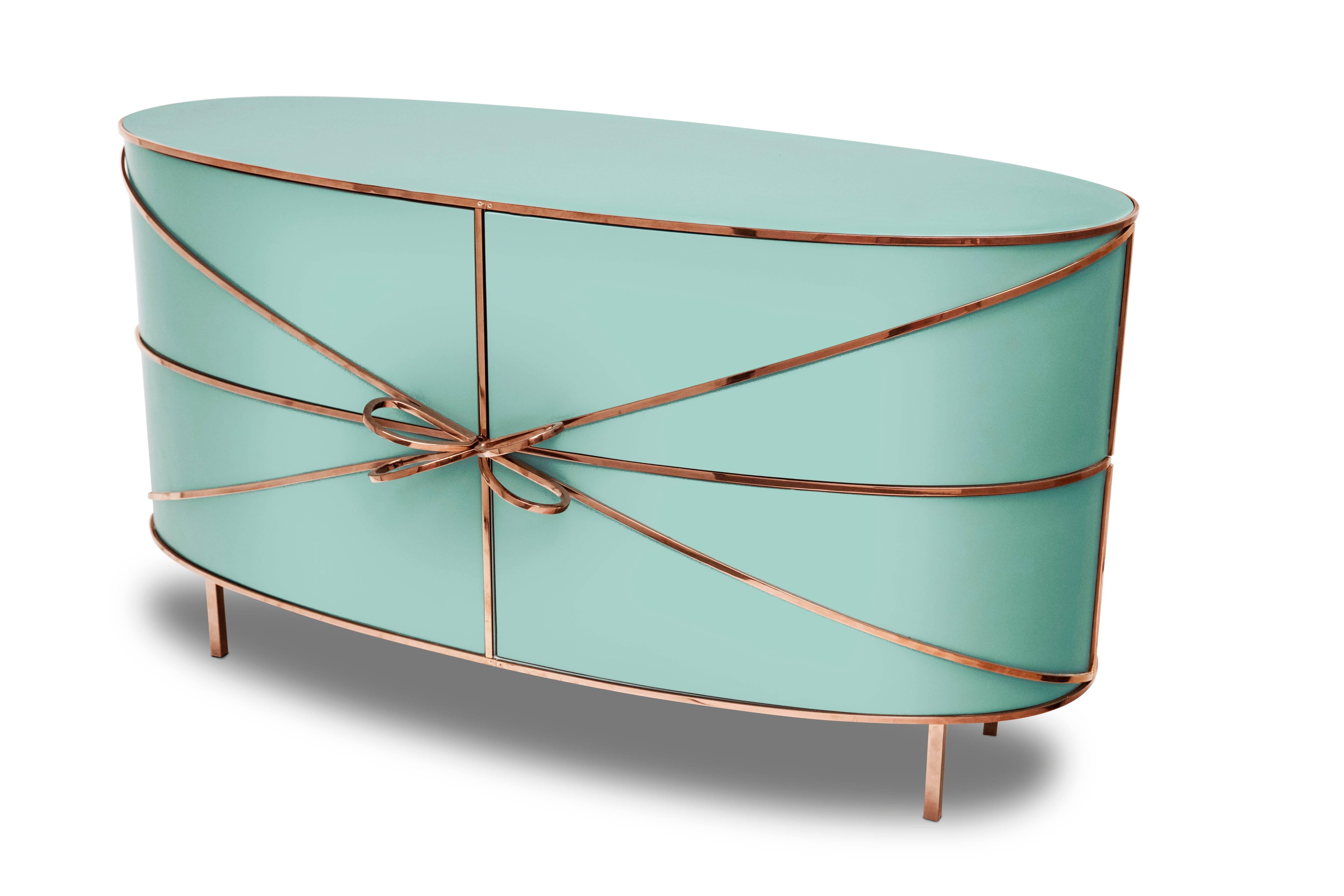 Indian 88 Secrets Sideboard Jade Rose by Nika Zupanc for Scarlet Splendour For Sale