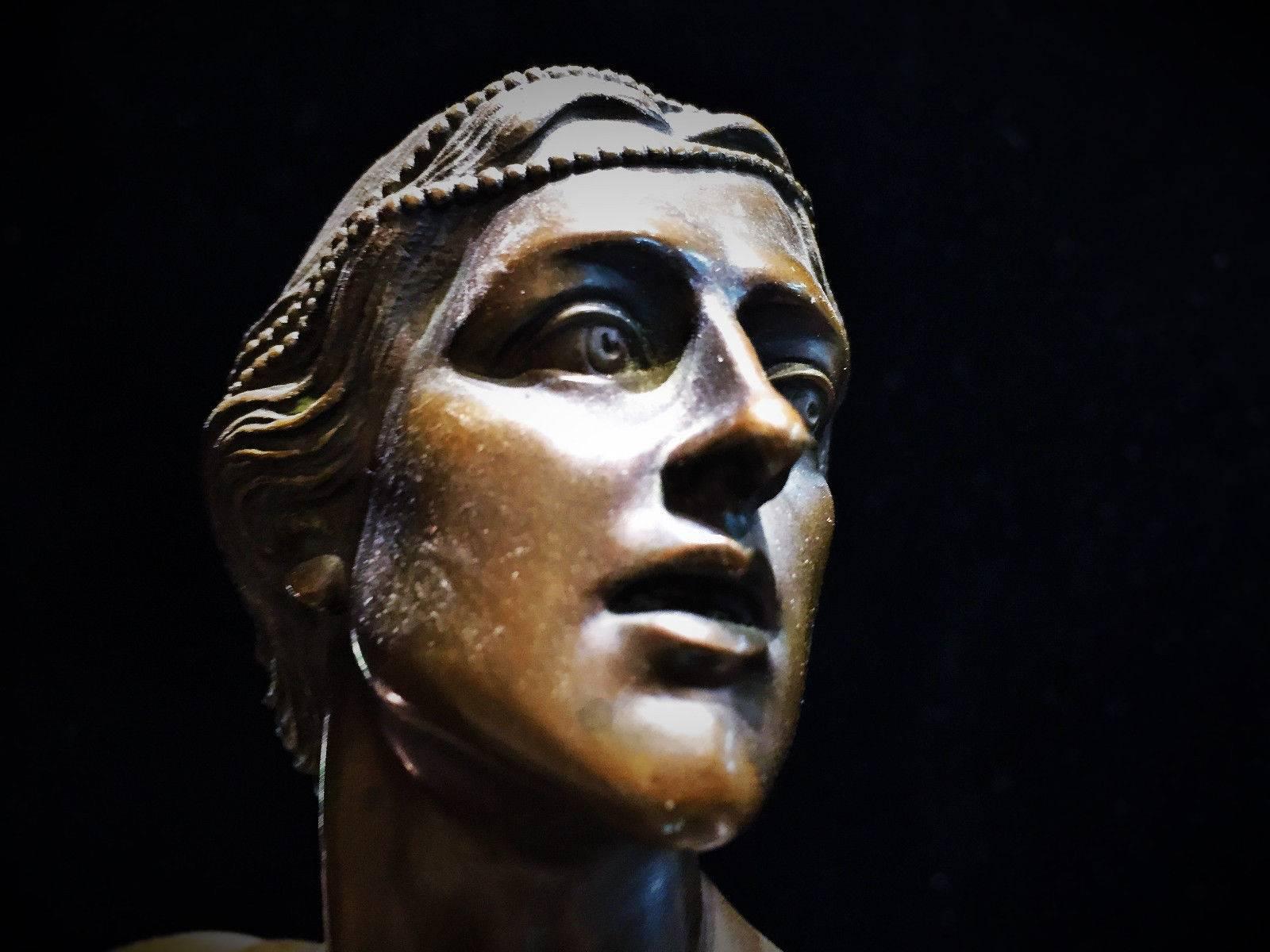 Patinated Edmund Gomanski, Isadora Duncan, German Jugendstil Bronze Sculpture, 1903