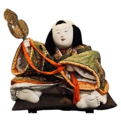 Importante poupée impériale japonaise « Gosho Ningyō », période Edo, vers 1750