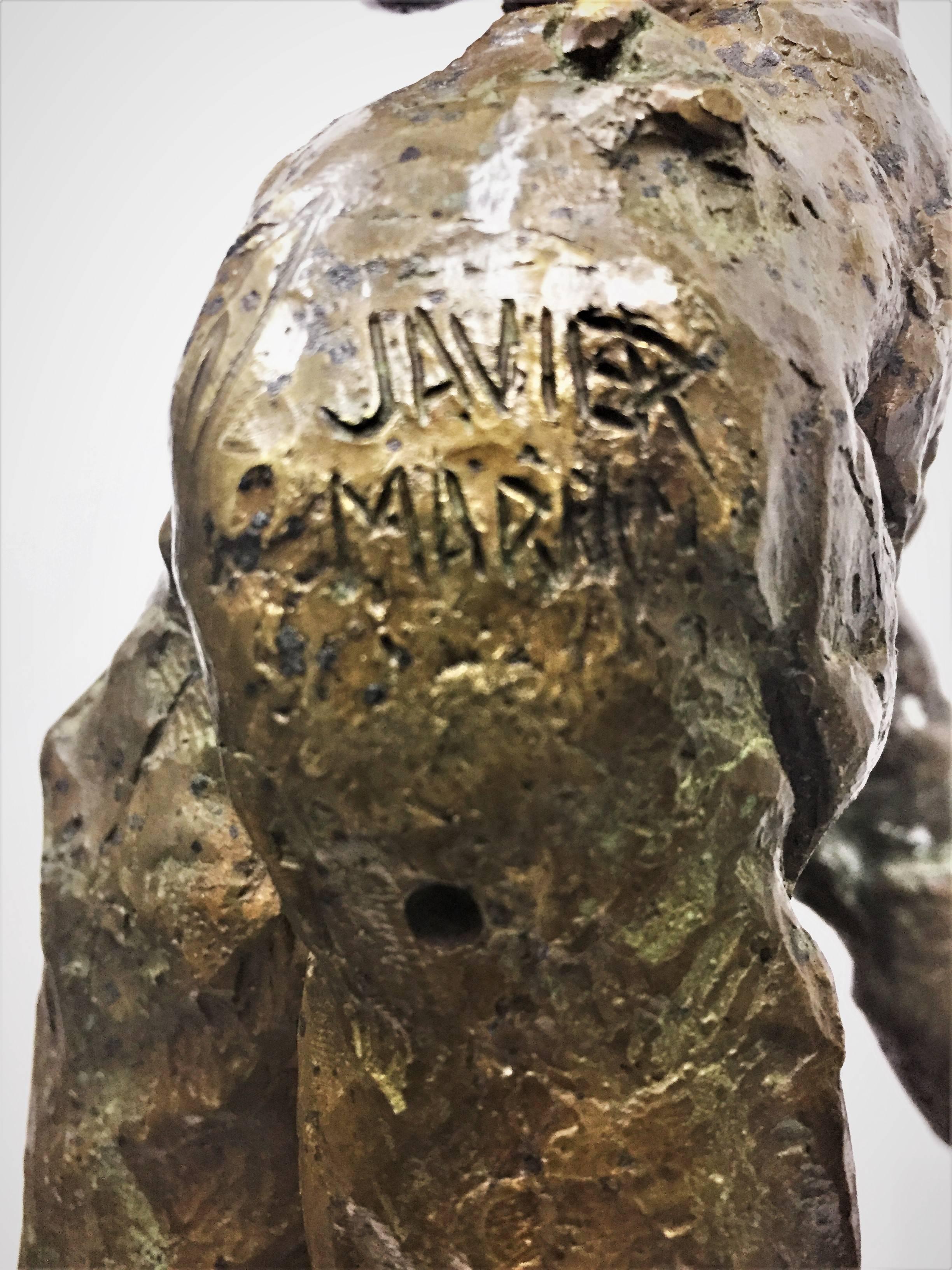 Javier Marín, Hombre a Caballo, Contemporary Mexican Bronze Sculpture, ca. 1998 In Good Condition In New York, NY
