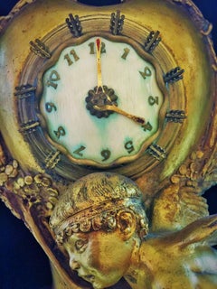 Max Blondat, Französischer Jugendstil-Zeitmesser aus vergoldeter Bronze, 1914