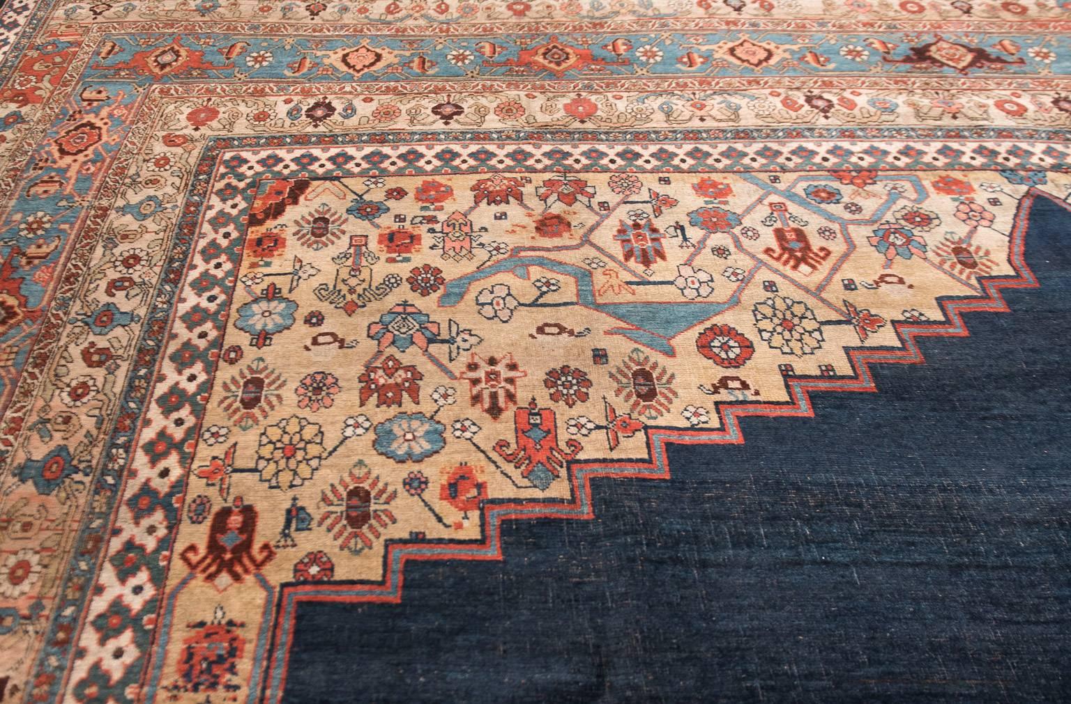 Big Blue Antique Bidjar Carpet 1