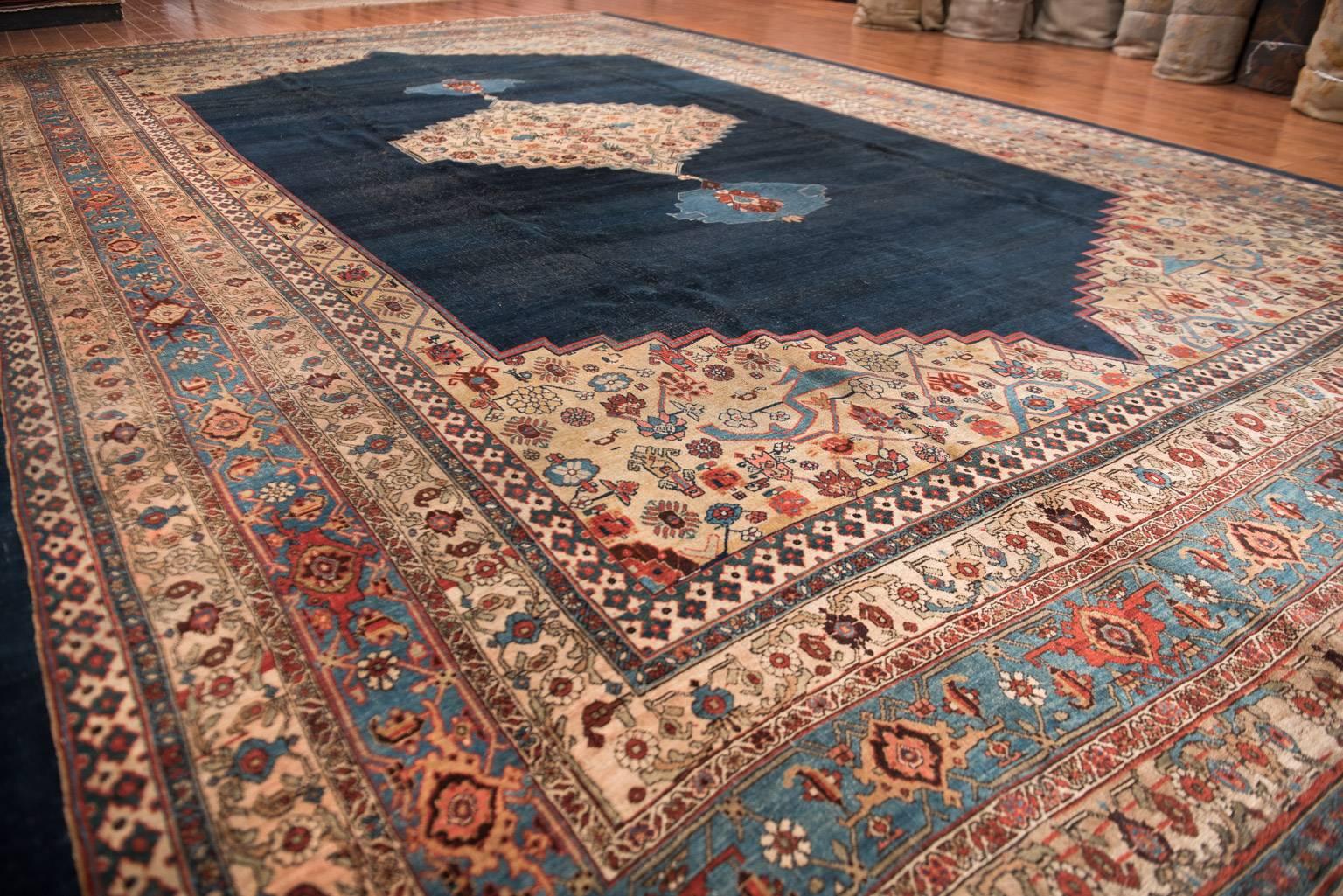 Big Blue Antique Bidjar Carpet 2