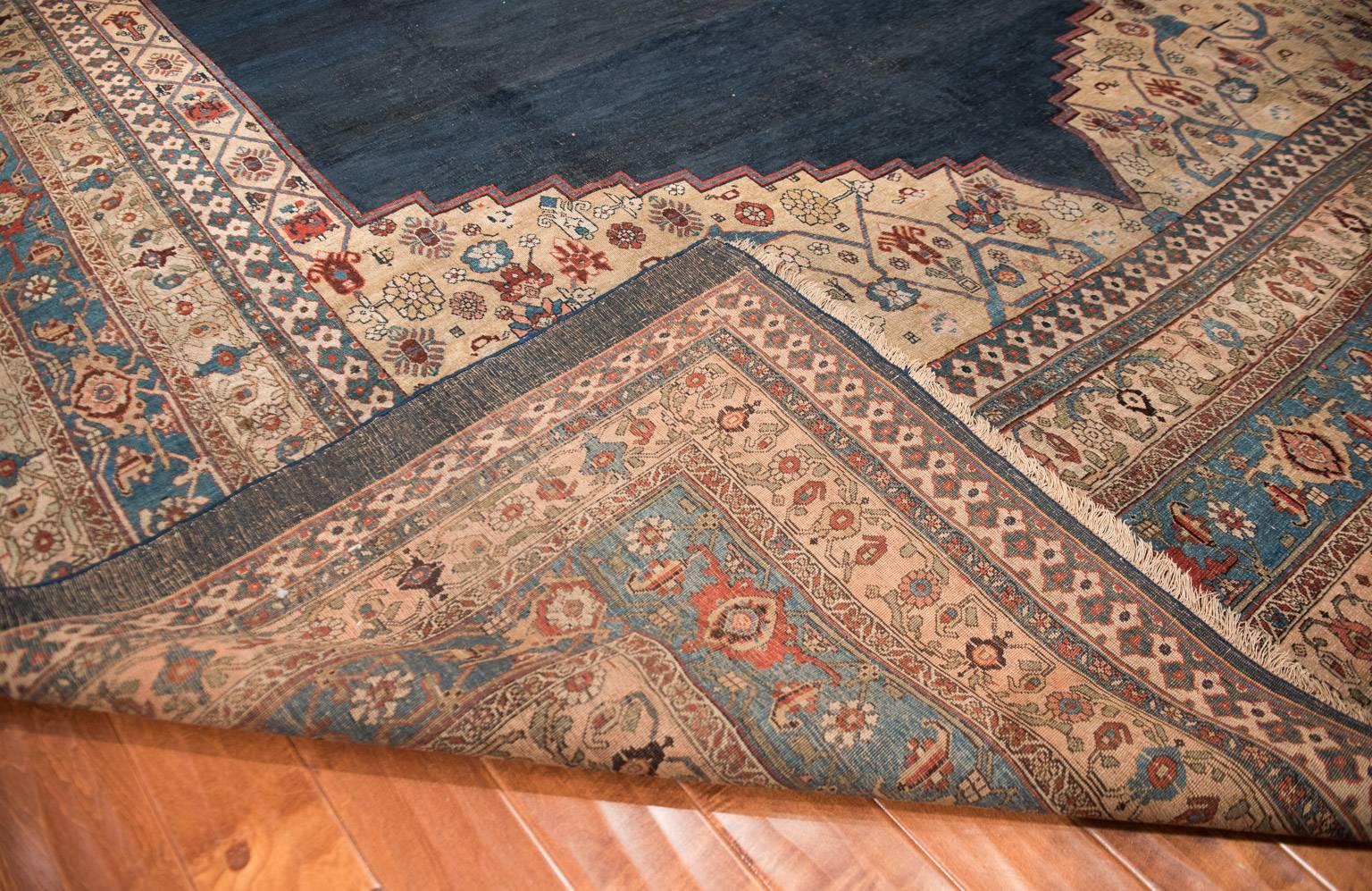 Big Blue Antique Bidjar Carpet 3