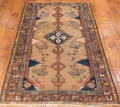 Antique Tribal Serab Camelhair Small Rug